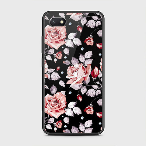 Huawei Y5 Prime 2018 / Y5 2018 / Honor 7S Cover - Floral Series - HQ Ultra Shine Premium Infinity Glass Soft Silicon Borders Case