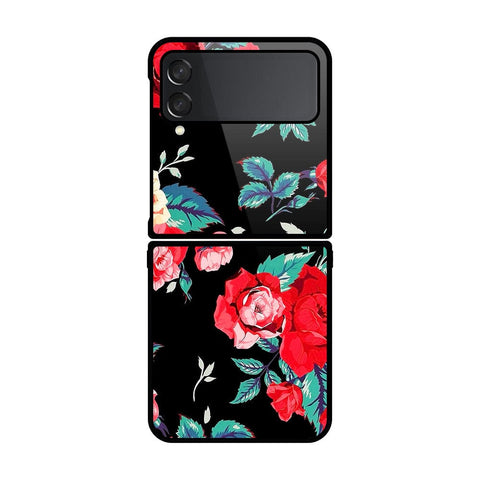 Samsung Galaxy Z Flip 4 5G Cover- Floral Series - HQ Premium Shine Durable Shatterproof Case - Soft Silicon Borders