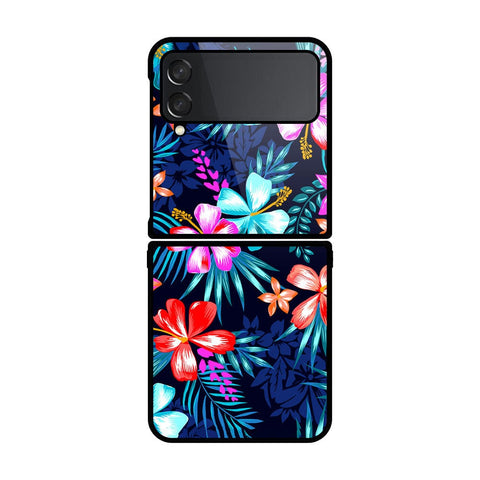 Samsung Galaxy Z Flip 4 5G Cover- Floral Series - HQ Premium Shine Durable Shatterproof Case - Soft Silicon Borders