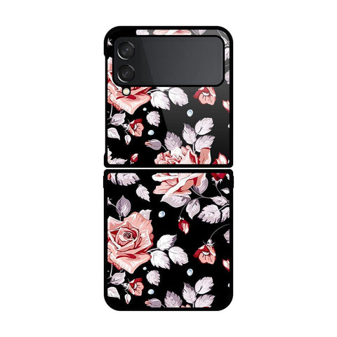 Samsung Galaxy Z Flip 4 5G Cover- Floral Series - HQ Premium Shine Durable Shatterproof Case - Soft Silicon Borders