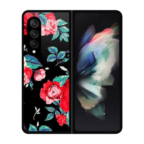 Samsung Galaxy Z Fold 3 5G Cover- Floral Series - HQ Premium Shine Durable Shatterproof Case - Soft Silicon Borders