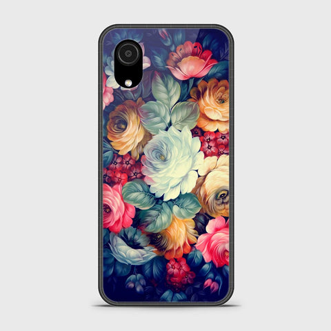 Samsung Galaxy A03 Core Cover - Floral Series 2 - HQ Ultra Shine Premium Infinity Glass Soft Silicon Borders Case