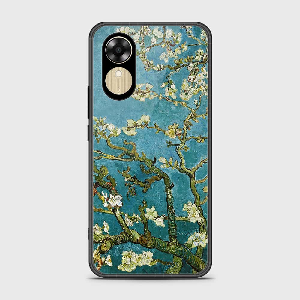Oppo A17k Cover- Floral Series 2 - HQ Ultra Shine Premium Infinity Glass Soft Silicon Borders Case