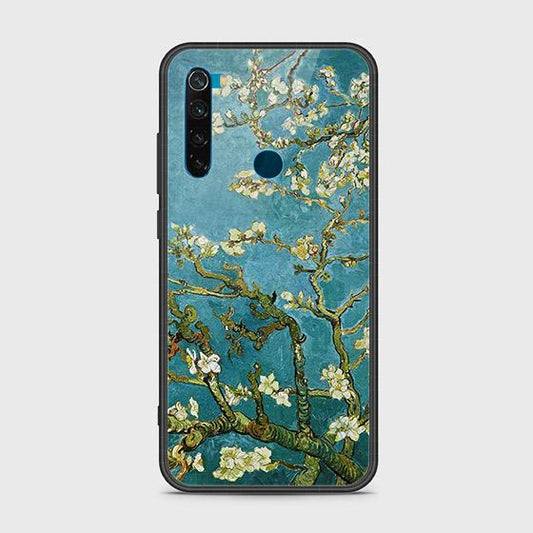 Xiaomi Redmi Note 8 Cover - Floral Series 2 - HQ Ultra Shine Premium Infinity Glass Soft Silicon Borders Case