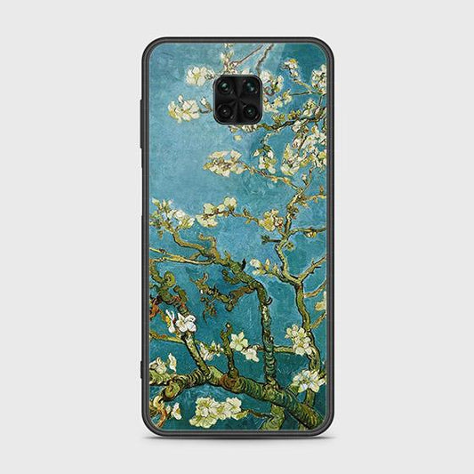 Xiaomi Redmi Note 9 Pro Cover - Floral Series 2 - HQ Ultra Shine Premium Infinity Glass Soft Silicon Borders Case