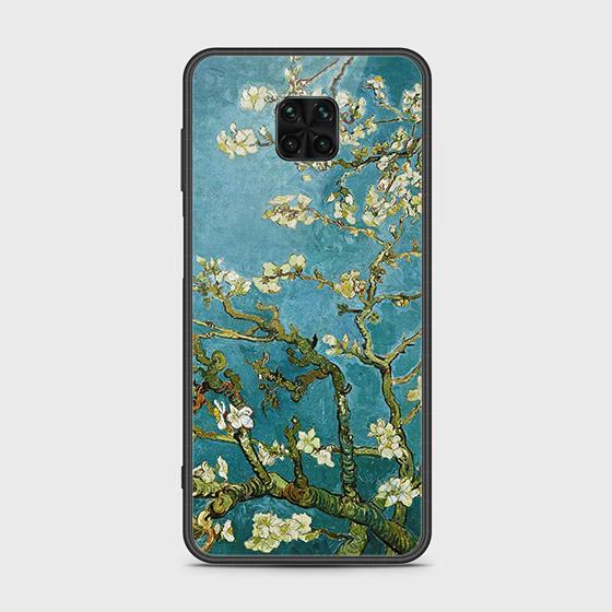 Xiaomi Redmi Note 9S Cover - Floral Series 2 - HQ Ultra Shine Premium Infinity Glass Soft Silicon Borders Case