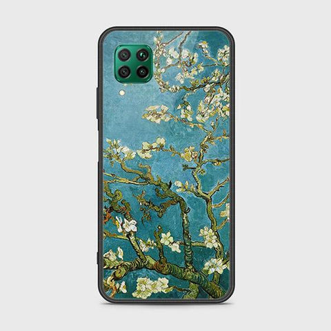 Huawei Nova 6 SE Cover - Floral Series 2 - HQ Ultra Shine Premium Infinity Glass Soft Silicon Borders Case