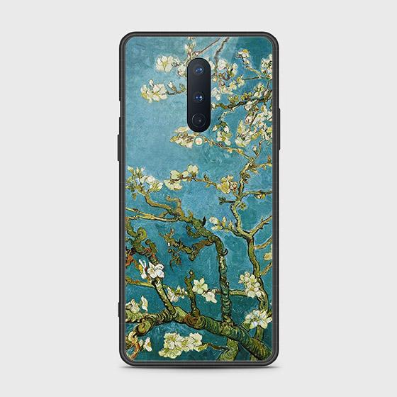 OnePlus 8 4G Cover - Floral Series 2 - HQ Ultra Shine Premium Infinity Glass Soft Silicon Borders Case