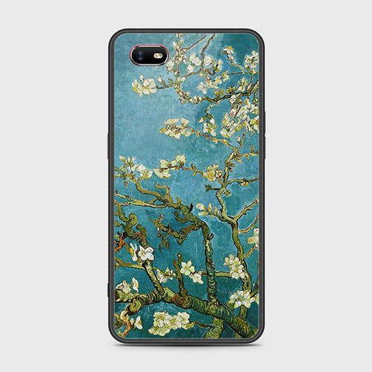 Oppo A1k Cover - Floral Series 2 - HQ Ultra Shine Premium Infinity Glass Soft Silicon Borders Case