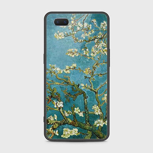 Oppo A3s Cover - Floral Series 2 - HQ Ultra Shine Premium Infinity Glass Soft Silicon Borders Case