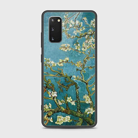 Samsung Galaxy S20 Plus Cover - Floral Series 2 - HQ Ultra Shine Premium Infinity Glass Soft Silicon Borders Case