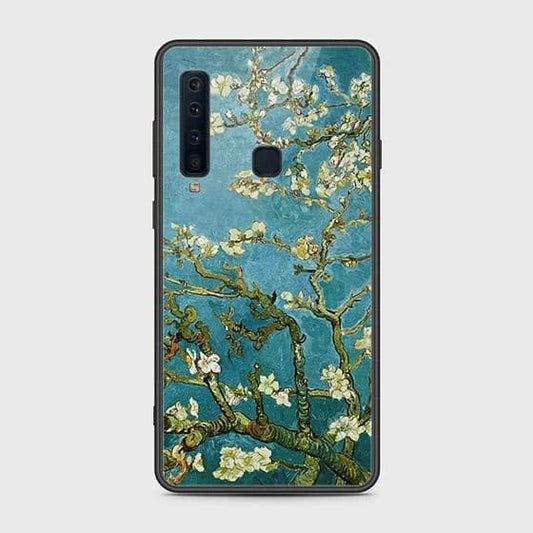 Samsung Galaxy A9 Star Pro Cover - Floral Series 2 - HQ Ultra Shine Premium Infinity Glass Soft Silicon Borders Case