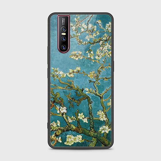 Vivo V15 Pro Cover - Floral Series 2 - HQ Ultra Shine Premium Infinity Glass Soft Silicon Borders Case