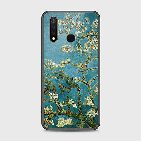 Vivo Y19 Cover - Floral Series 2 - HQ Ultra Shine Premium Infinity Glass Soft Silicon Borders Case