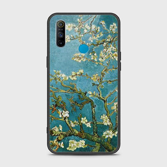 Realme C3 Cover - Floral Series 2 - HQ Ultra Shine Premium Infinity Glass Soft Silicon Borders Case