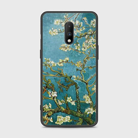 OnePlus 6T Cover - Floral Series 2 - HQ Ultra Shine Premium Infinity Glass Soft Silicon Borders Case