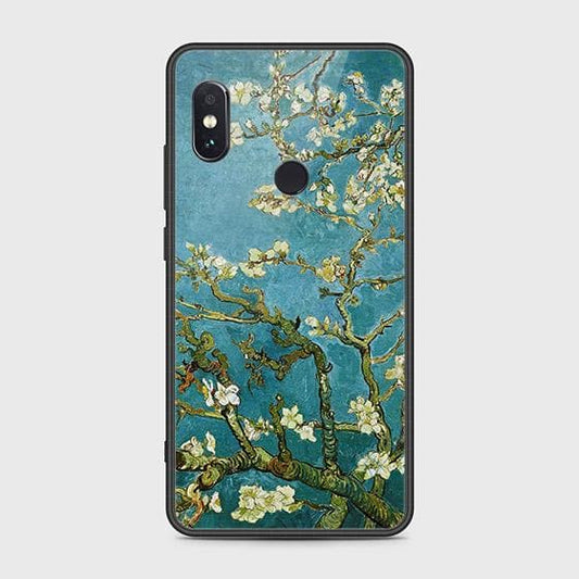 Xiaomi Redmi Note 5 Pro Cover - Floral Series 2 - HQ Ultra Shine Premium Infinity Glass Soft Silicon Borders Case