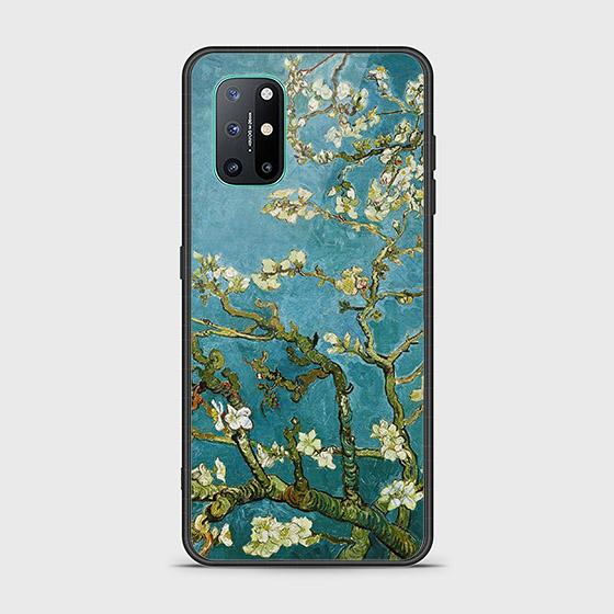 OnePlus 8T Cover - Floral Series 2 - HQ Ultra Shine Premium Infinity Glass Soft Silicon Borders Case