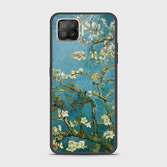 Oppo Reno 4F Cover - Floral Series 2 - HQ Ultra Shine Premium Infinity Glass Soft Silicon Borders Case