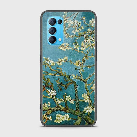 Oppo Find X3 Lite Cover - Floral Series 2 - HQ Ultra Shine Premium Infinity Glass Soft Silicon Borders Case