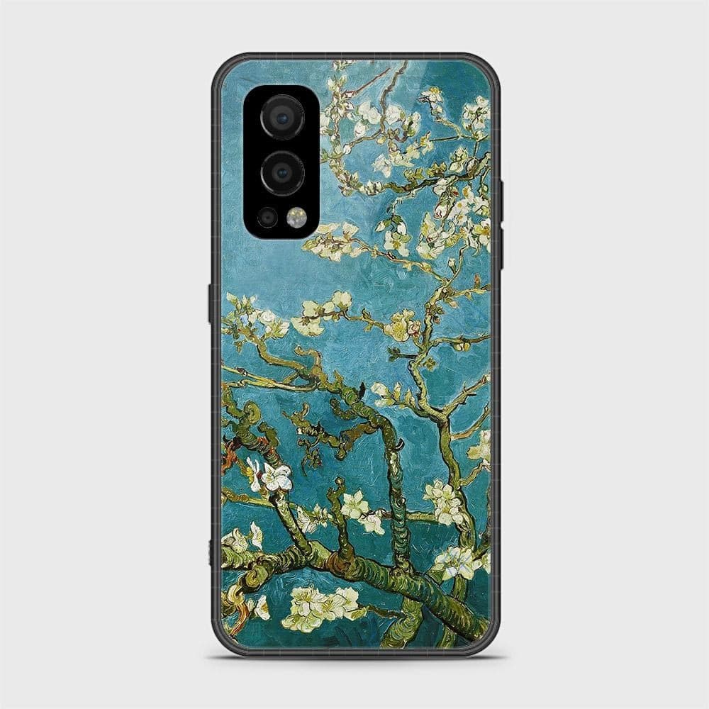 OnePlus Nord 2 Cover- Floral Series 2 - HQ Ultra Shine Premium Infinity Glass Soft Silicon Borders Case