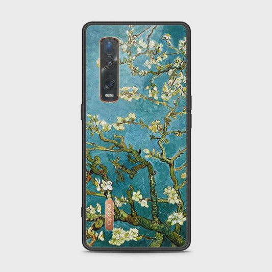 Oppo Find X2 Pro Cover - Floral Series 2 - HQ Ultra Shine Premium Infinity Glass Soft Silicon Borders Case