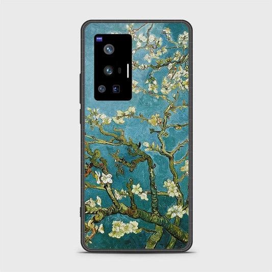 Vivo X70 Pro Cover - Floral Series 2 - HQ Ultra Shine Premium Infinity Glass Soft Silicon Borders Case