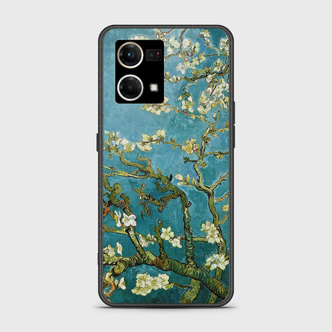 Oppo Reno 7 4G Cover - Floral Series 2 - D141 - HQ Ultra Shine Premium Infinity Glass Soft Silicon Borders Case ( Fast Delivery )