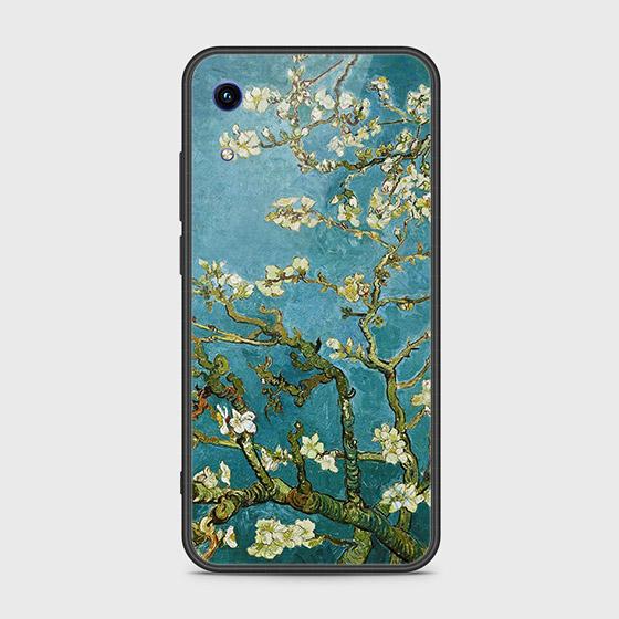 Huawei Honor 8A Cover - Floral Series 2 - HQ Ultra Shine Premium Infinity Glass Soft Silicon Borders Case