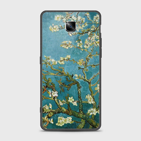 OnePlus 3 Cover- Floral Series 2 - HQ Ultra Shine Premium Infinity Glass Soft Silicon Borders Case