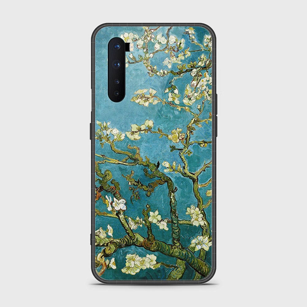 OnePlus Nord Cover- Floral Series 2 - HQ Ultra Shine Premium Infinity Glass Soft Silicon Borders Case