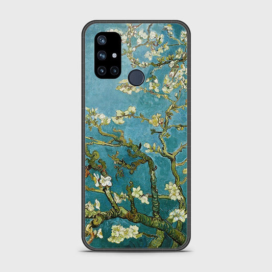 OnePlus Nord N10 5G Cover- Floral Series 2 - HQ Ultra Shine Premium Infinity Glass Soft Silicon Borders Case