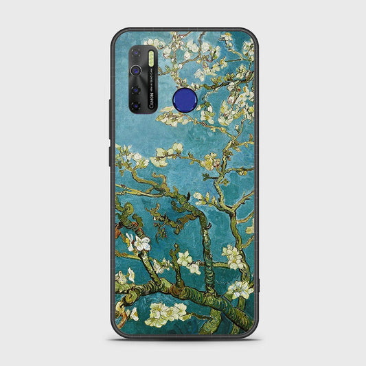 Infinix Hot 9 Cover- Floral Series 2 - HQ Ultra Shine Premium Infinity Glass Soft Silicon Borders Case