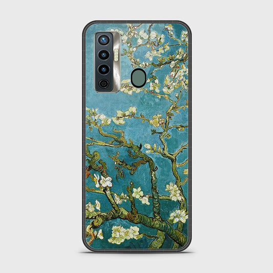 Tecno Camon 17 Cover - Floral Series 2 - HQ Ultra Shine Premium Infinity Glass Soft Silicon Borders Case