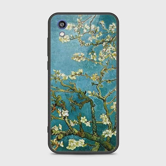 Huawei Honor 8S Cover - Floral Series 2 - HQ Ultra Shine Premium Infinity Glass Soft Silicon Borders Case