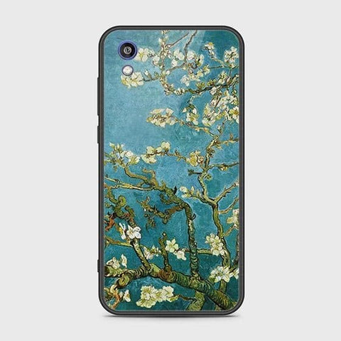 Huawei Y5 2019 Cover - Floral Series 2 - HQ Ultra Shine Premium Infinity Glass Soft Silicon Borders Case