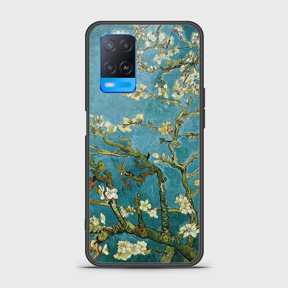 Oppo A54 4G Cover- Floral Series 2 - HQ Ultra Shine Premium Infinity Glass Soft Silicon Borders Case