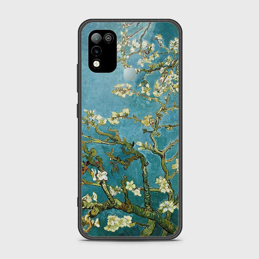 Infinix Hot 10 Play Cover- Floral Series 2 - HQ Ultra Shine Premium Infinity Glass Soft Silicon Borders Case