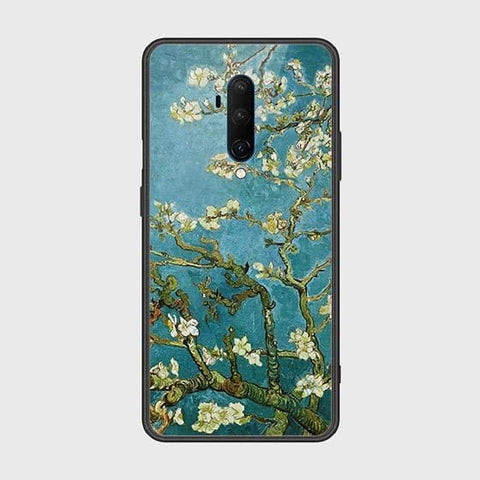 OnePlus 7T Pro Cover - Floral Series 2 - HQ Ultra Shine Premium Infinity Glass Soft Silicon Borders Case