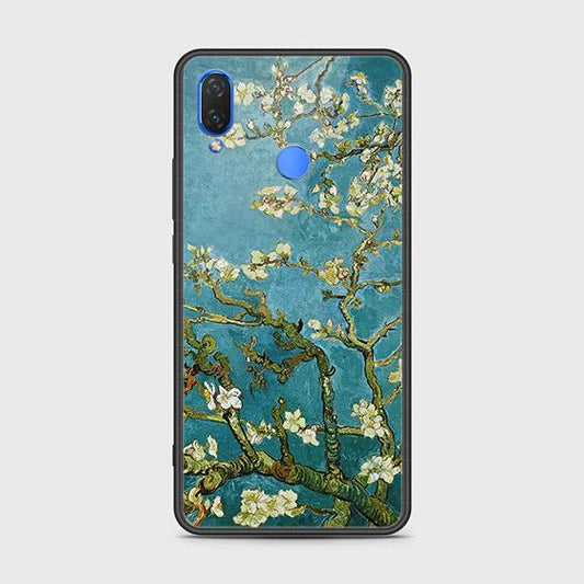 Huawei Y9 2019 Cover - Floral Series 2 - HQ Ultra Shine Premium Infinity Glass Soft Silicon Borders Case
