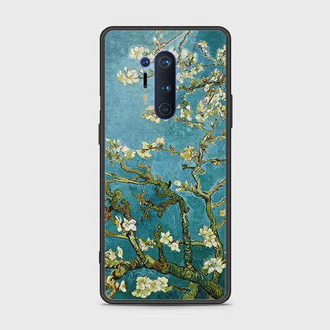 OnePlus 8 Pro Cover - Floral Series 2 - HQ Ultra Shine Premium Infinity Glass Soft Silicon Borders Case