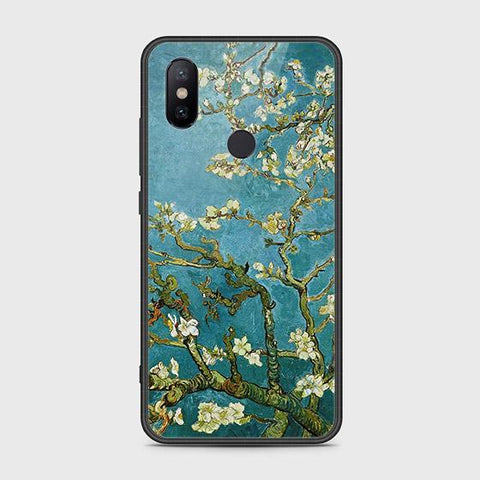 Xiaomi Mi A2 / Mi 6X Cover - Floral Series 2 - HQ Ultra Shine Premium Infinity Glass Soft Silicon Borders Case