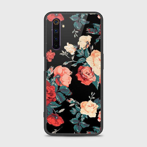 Realme 6 Pro Cover - Floral Series 2 - HQ Ultra Shine Premium Infinity Glass Soft Silicon Borders Case