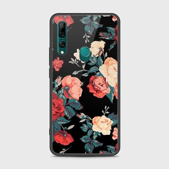 Huawei Y9 Prime 2019 Cover - Floral Series 2 - HQ Ultra Shine Premium Infinity Glass Soft Silicon Borders Case (Fast Delivery)