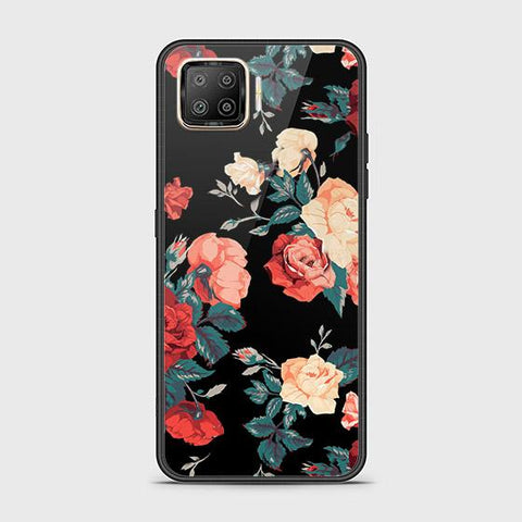 Oppo Reno 4 Lite Cover - Floral Series 2 - HQ Ultra Shine Premium Infinity Glass Soft Silicon Borders Case