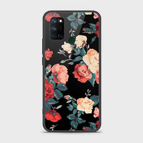 Realme C17 Cover - Floral Series 2 - HQ Ultra Shine Premium Infinity Glass Soft Silicon Borders Case