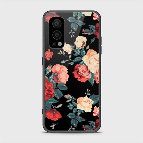 OnePlus Nord 2 Cover- Floral Series 2 - HQ Ultra Shine Premium Infinity Glass Soft Silicon Borders Case