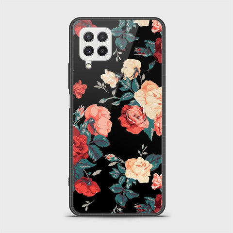 Samsung Galaxy M32 Cover- Floral Series 2 - HQ Ultra Shine Premium Infinity Glass Soft Silicon Borders Case