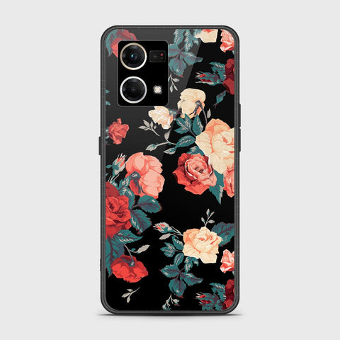 Oppo F21 Pro 4G Cover - Floral Series 2 - HQ Ultra Shine Premium Infinity Glass Soft Silicon Borders Case