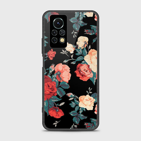 Infinix Note 11s Cover- Floral Series 2 - HQ Ultra Shine Premium Infinity Glass Soft Silicon Borders Case
